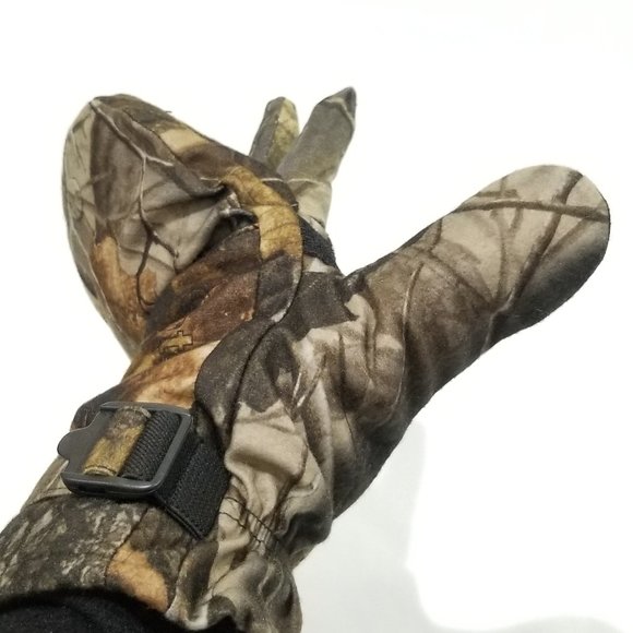 GATES - Convertible Hunting & Shooting Gloves XL – RealTree Hardwoods Camouflage - Picture 7 of 12